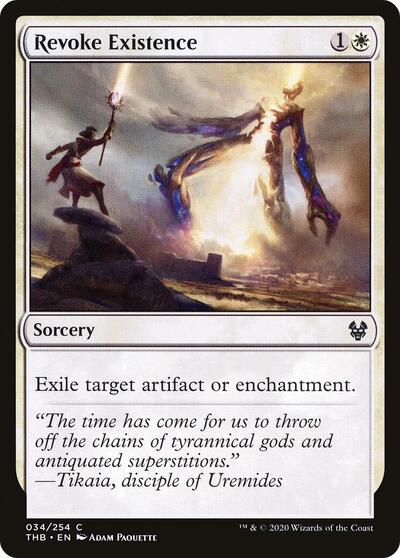 Revoke Existence (THB) #34 Common (Foil Lightly Played) Theros Beyond Death Magic: The Gathering: 2020