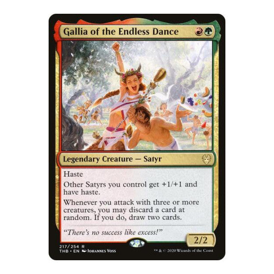 Gallia of the Endless Dance (THB) #217 Rare (Lightly Played) Theros Beyond Death Magic: The Gathering: 2020