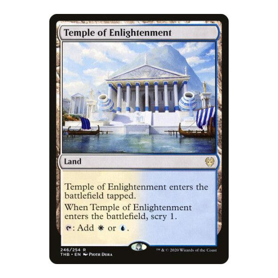 Temple of Enlightenment (THB) #246 Rare (Lightly Played) Theros Beyond Death Magic: The Gathering: 2020
