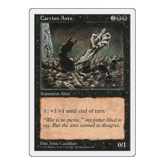 Carrion Ants (5ED) #150 Uncommon (Moderately Played) Fifth Edition Magic: The Gathering: 1997