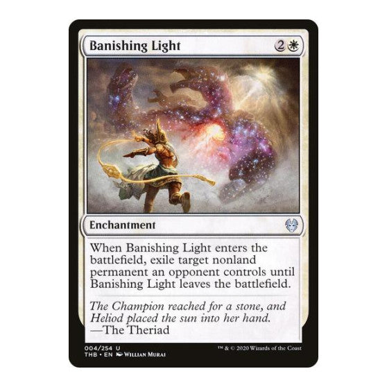 Banishing Light (THB) #4 Uncommon (Lightly Played) Theros Beyond Death Magic: The Gathering: 2020