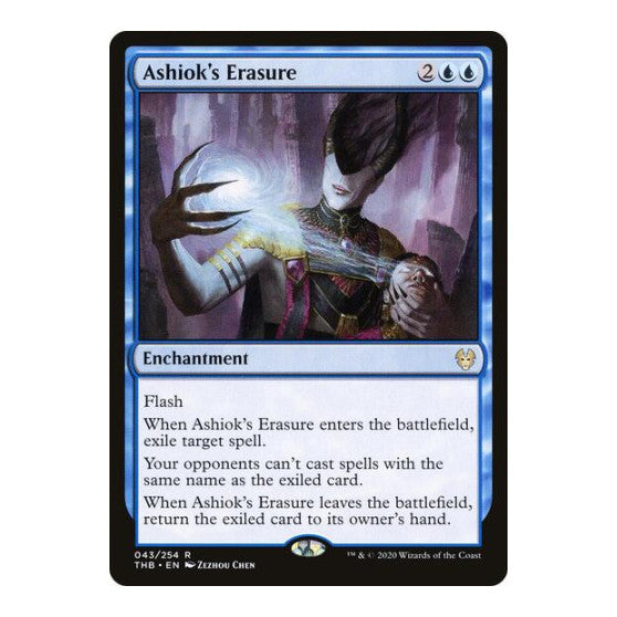Ashiok's Erasure (THB) #43 Rare (Lightly Played) Theros Beyond Death Magic: The Gathering: 2020