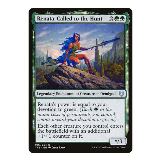 Renata, Called to the Hunt (THB) #196 Uncommon (Lightly Played) Theros Beyond Death Magic: The Gathering: 2020