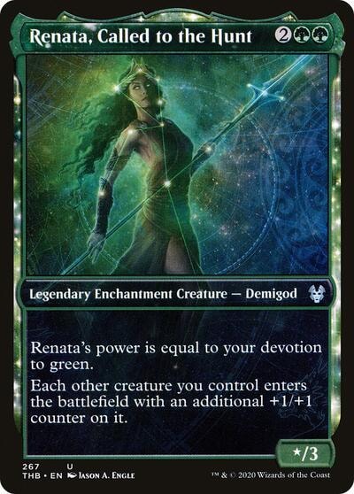 Renata, Called to the Hunt (Showcase) (THB) #267 Uncommon (Lightly Played) Theros Beyond Death Magic: The Gathering: 2020