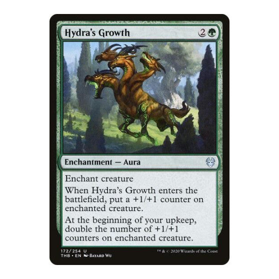 Hydras Growth (THB) #172 Uncommon (Lightly Played) Theros Beyond Death Magic: The Gathering: 2020