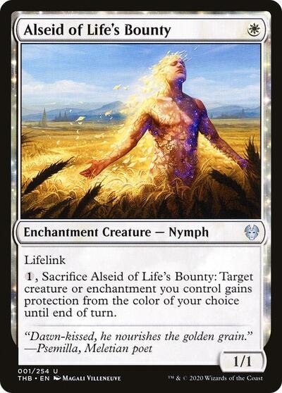 Alseid of Life's Bounty (THB) #1 Uncommon (Foil Near Mint) Theros Beyond Death Magic: The Gathering: 2020