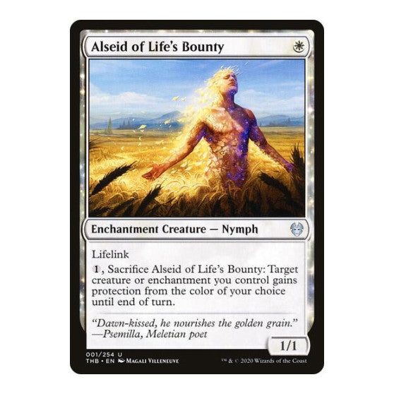 Alseid of Life's Bounty (THB) #1 Uncommon Theros Beyond Death Magic: The Gathering: 2020