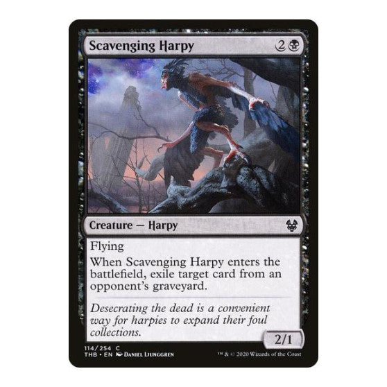 Scavenging Harpy (THB) #114 Common Theros Beyond Death Magic: The Gathering: 2020