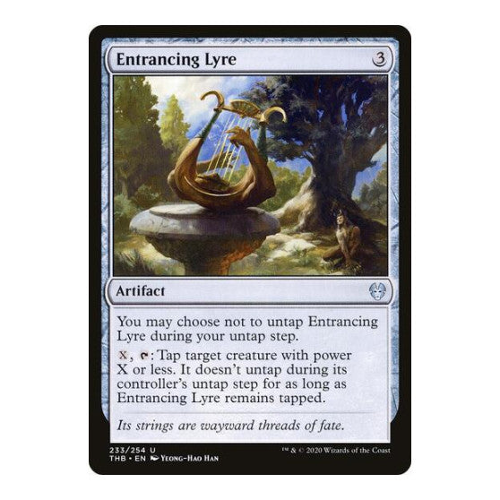 Entrancing Lyre (THB) #233 Uncommon (Lightly Played) Theros Beyond Death Magic: The Gathering: 2020
