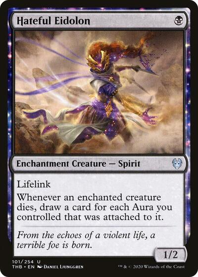 Hateful Eidolon (THB) #101 Uncommon (Lightly Played) Theros Beyond Death Magic: The Gathering: 2020