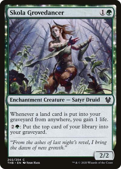 Skola Grovedancer (THB) #202 Common (Lightly Played) Theros Beyond Death Magic: The Gathering: 2020