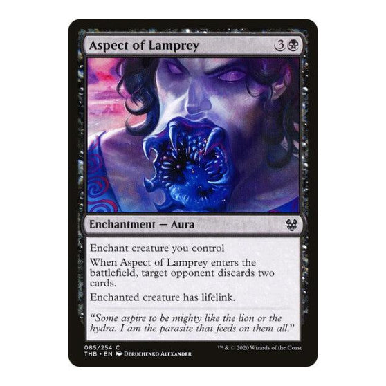 Aspect of Lamprey (THB) #85 Common (Lightly Played) Theros Beyond Death Magic: The Gathering: 2020