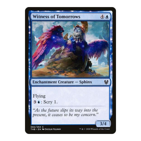 Witness of Tomorrows (THB) #82 Common (Lightly Played) Theros Beyond Death Magic: The Gathering: 2020