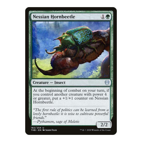 Nessian Hornbeetle (THB) #182 Uncommon Theros Beyond Death Magic: The Gathering: 2020