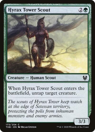 Hyrax Tower Scout (THB) #173 Common (Lightly Played) Theros Beyond Death Magic: The Gathering: 2020