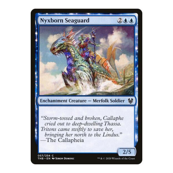 Nyxborn Seaguard (THB) #57 Common (Lightly Played) Theros Beyond Death Magic: The Gathering: 2020