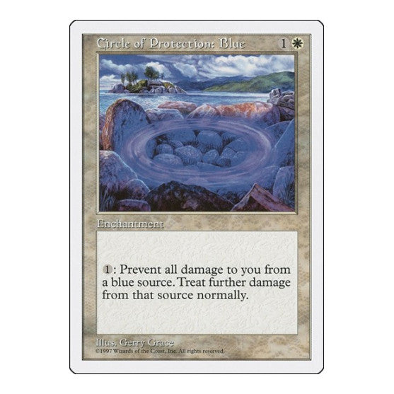 Circle of Protection: Blue (5ED) #18 Common Fifth Edition Magic: The Gathering: 1997