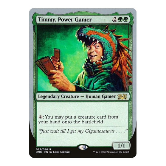 Timmy, Power Gamer (UND) #73 Rare (Lightly Played) Unsanctioned Magic: The Gathering: 2020