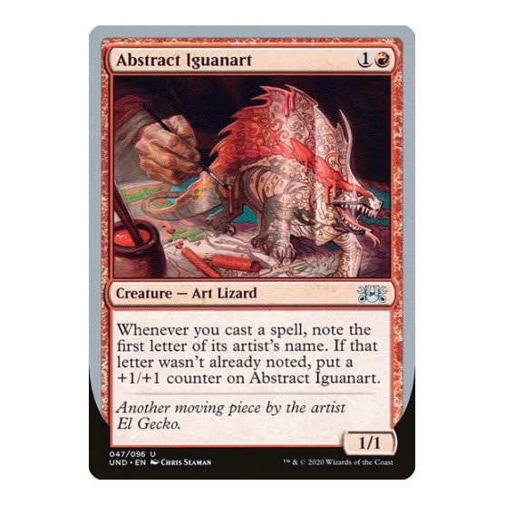 Abstract Iguanart (UND) #47 Uncommon (Lightly Played) Unsanctioned Magic: The Gathering: 2020