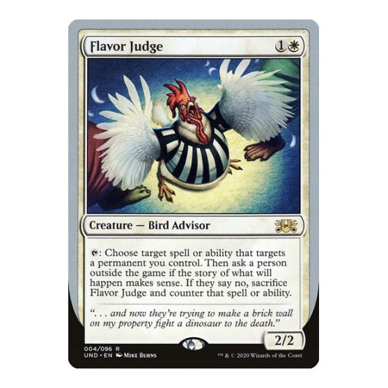Flavor Judge (UND) #4 Rare (Lightly Played) Unsanctioned Magic: The Gathering: 2020