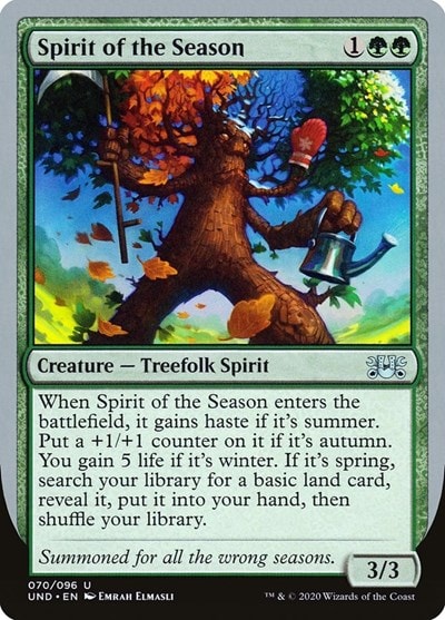 Spirit of the Season (UND) #70 Uncommon (Lightly Played) Unsanctioned Magic: The Gathering: 2020