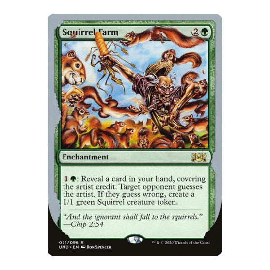 Squirrel Farm (UND) #71 Rare (Lightly Played) Unsanctioned Magic: The Gathering: 2020