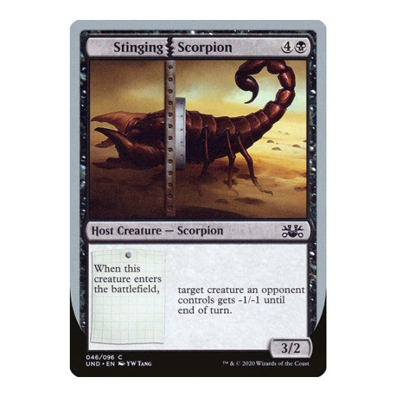 Stinging Scorpion (UND) #46 Common (Lightly Played) Unsanctioned Magic: The Gathering: 2020