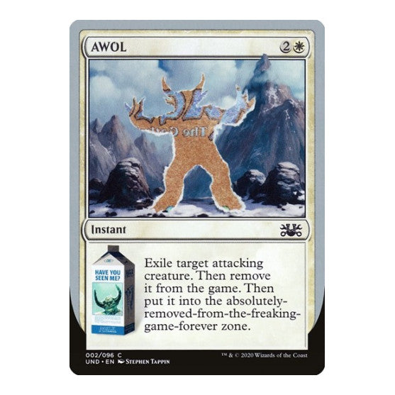 AWOL (UND) #2 Common (Lightly Played) Unsanctioned Magic: The Gathering: 2020