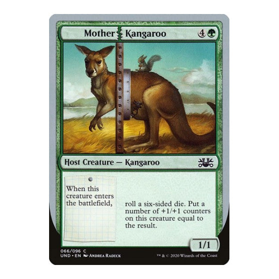 Mother Kangaroo (UND) #66 Common (Lightly Played) Unsanctioned Magic: The Gathering: 2020