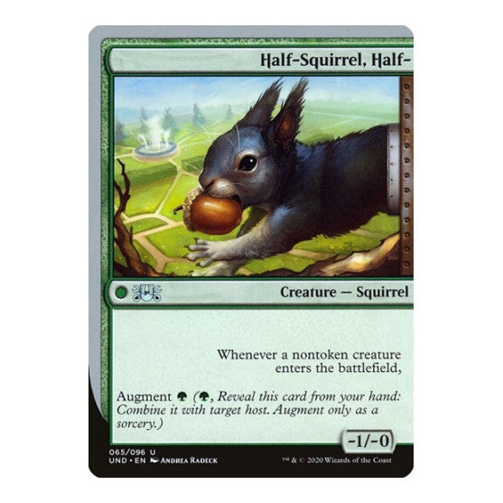 Half-Squirrel, Half- (UND) #65 Uncommon (Lightly Played) Unsanctioned Magic: The Gathering: 2020
