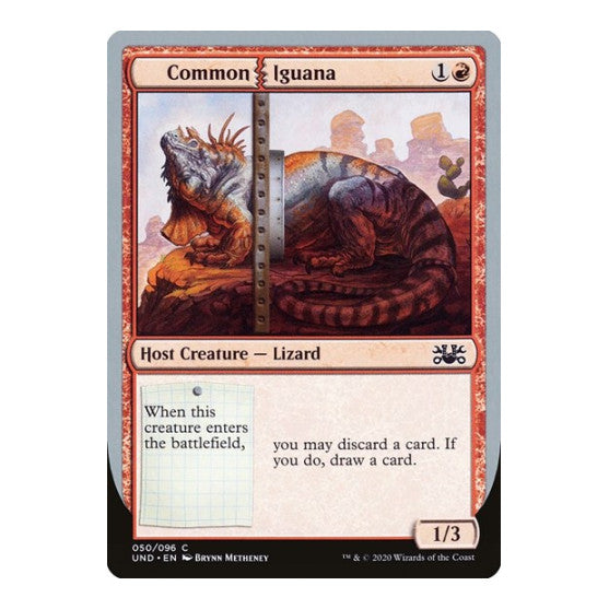 Common Iguana (UND) #50 Common (Lightly Played) Unsanctioned Magic: The Gathering: 2020