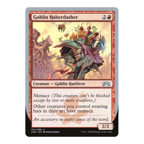 Goblin Haberdasher (UND) #51 Uncommon (Lightly Played) Unsanctioned Magic: The Gathering: 2020