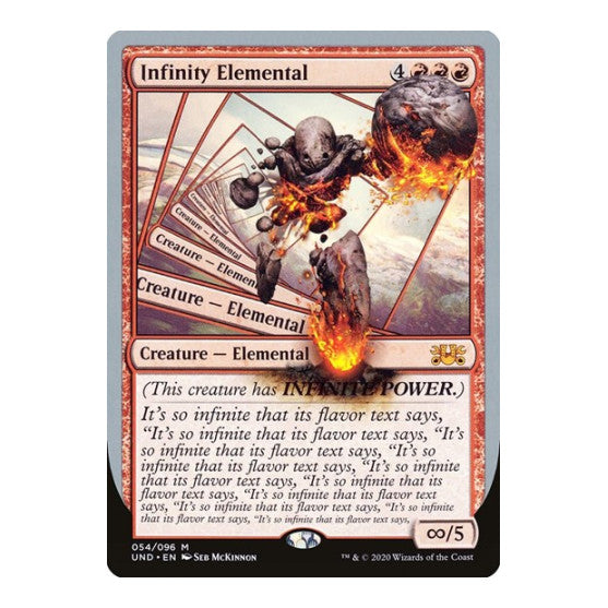 Infinity Elemental (UND) #54 Mythic Rare (Lightly Played) Unsanctioned Magic: The Gathering: 2020