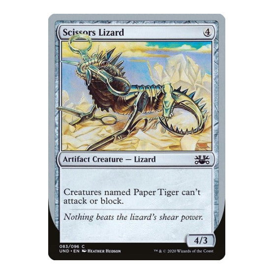 Scissors Lizard (UND) #83 Common (Lightly Played) Unsanctioned Magic: The Gathering: 2020