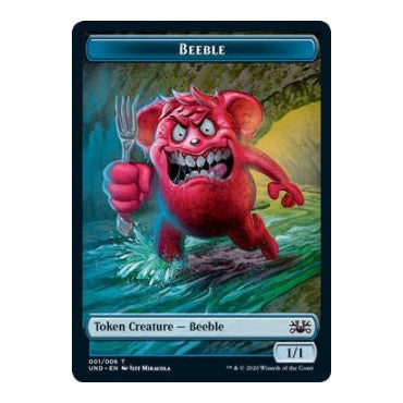 Beeble // Squirrel Double-sided Token (UND) T (Moderately Played) Unsanctioned Magic: The Gathering: 2020