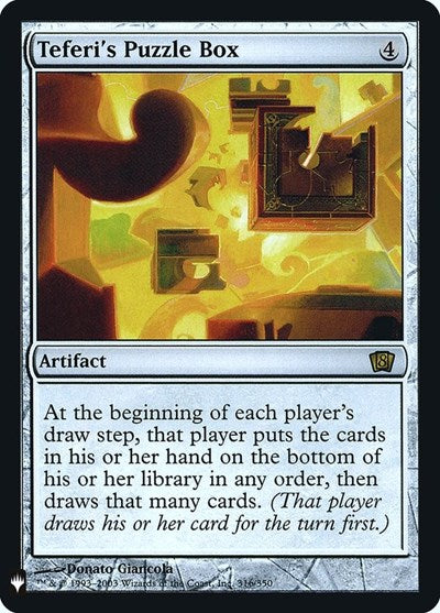 Teferi's Puzzle Box (LIST) #8ED-316 Rare (Foil Near Mint) The List Reprints Magic: The Gathering: 2026