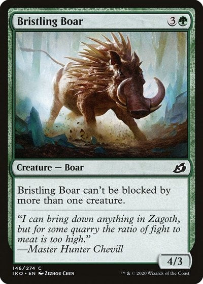 Bristling Boar (IKO) #146 Common Ikoria: Lair of Behemoths Magic: The Gathering: 2020