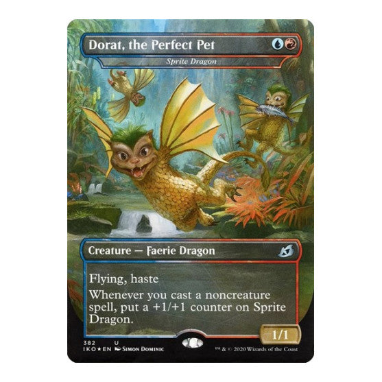 Dorat the Perfect Pet Sprite Dragon (IKO) #382 Uncommon Ikoria: Lair of Behemoths Magic: The Gathering: 2020