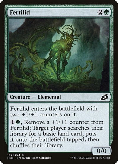 2020 Magic: Ikoria: Lair of Behemoths (IKO) - Fertilid (#152, Common) (Foil, Lightly Played)