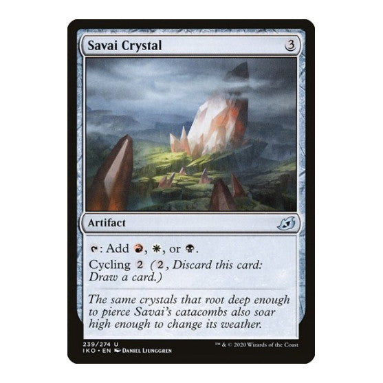 Savai Crystal (IKO) #239 Uncommon Ikoria: Lair of Behemoths Magic: The Gathering: 2020