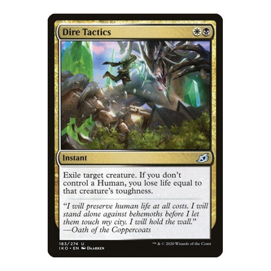 Dire Tactics (IKO) #183 Uncommon (Lightly Played) Ikoria: Lair of Behemoths Magic: The Gathering: 2020