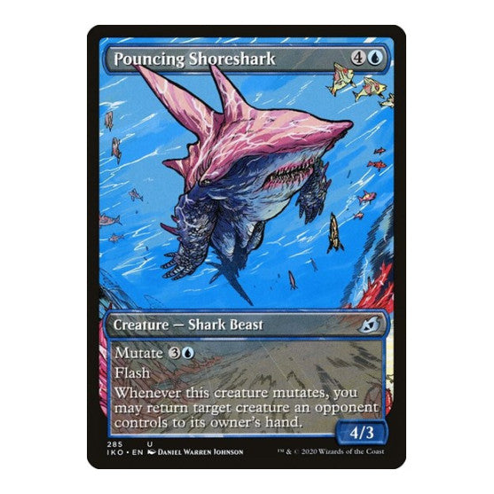 Pouncing Shoreshark Showcase (IKO) #285 Uncommon Ikoria: Lair of Behemoths Magic: The Gathering: 2020