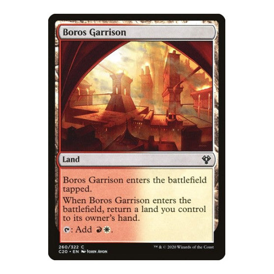 Boros Garrison (C20) #260 Common (Lightly Played) Commander 2020 Magic: The Gathering: 2020