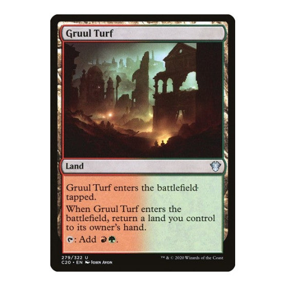 Gruul Turf (C20) #279 Uncommon (Lightly Played) Commander 2020 Magic: The Gathering: 2020