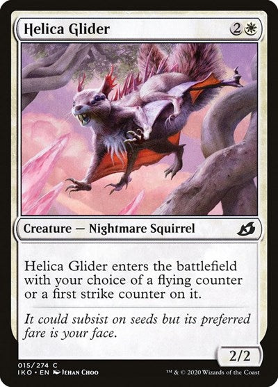 Helica Glider (IKO) #15 Common (Foil Lightly Played) Ikoria: Lair of Behemoths Magic: The Gathering: 2020