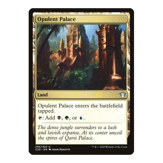 Opulent Palace (C20) #295 Uncommon (Lightly Played) Commander 2020 Magic: The Gathering: 2020