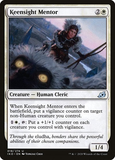 Keensight Mentor (IKO) #18 Uncommon (Foil Lightly Played) Ikoria: Lair of Behemoths Magic: The Gathering: 2020