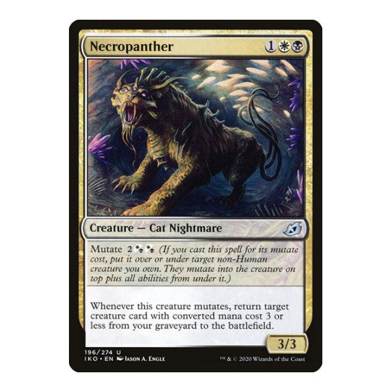 Necropanther (IKO) #196 Uncommon Ikoria: Lair of Behemoths Magic: The Gathering: 2020