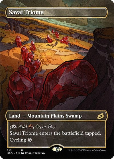 Savai Triome Showcase (IKO) #312 Rare (Lightly Played) Ikoria: Lair of Behemoths Magic: The Gathering: 2020