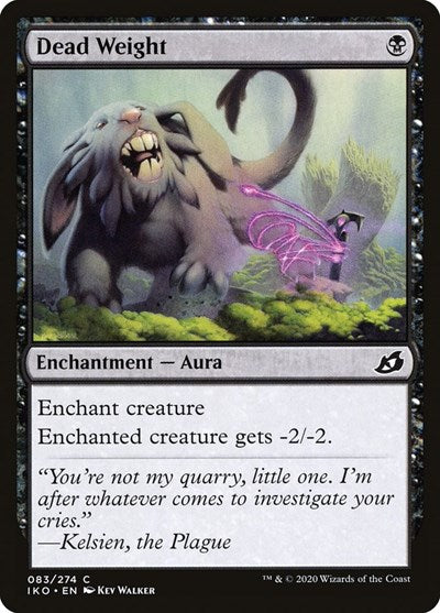 Dead Weight (IKO) #83 Common Ikoria: Lair of Behemoths Magic: The Gathering: 2020